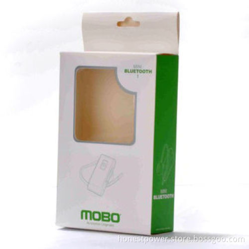 Paper Box with Clear PVC Window and Top Hanger, Customized Measures and Designs are Welcome